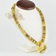 Luxury cherry amber necklace for adults